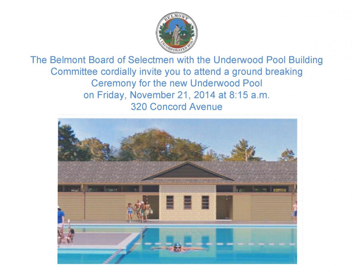 Underwood Pool Groundbreaking